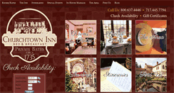 Desktop Screenshot of churchtowninn.com