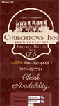 Mobile Screenshot of churchtowninn.com