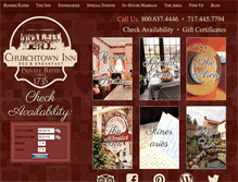 Tablet Screenshot of churchtowninn.com